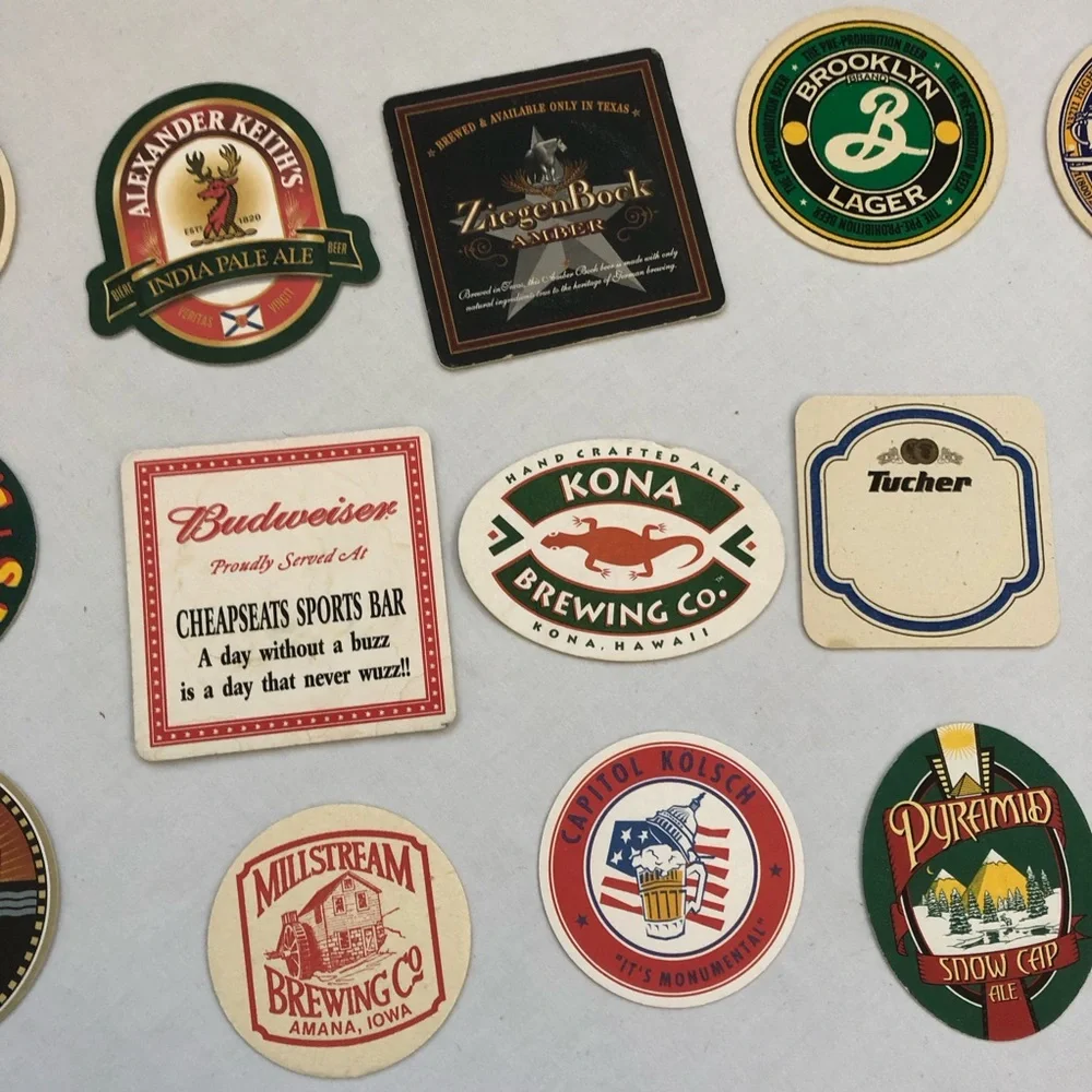 20 Beer Bar Restaurant Coasters Kona Brooklyn Lager Capitol City McEwan's & More